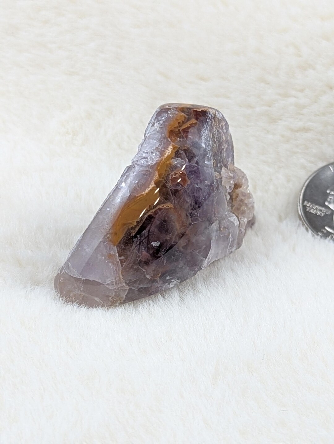 Free Form Amethyst Specimen With Natural & Polished Surfaces - Etsy
