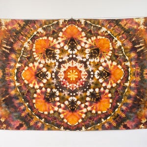 Breiter Mandala Tie Dye Wandteppich - 100% Baumwolle - Ice Dye - 64 &quot;x 40&quot; T304