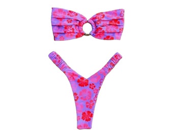 Strapless 2-Piece Bathing Suit Set: Summer Bikini Swimwear