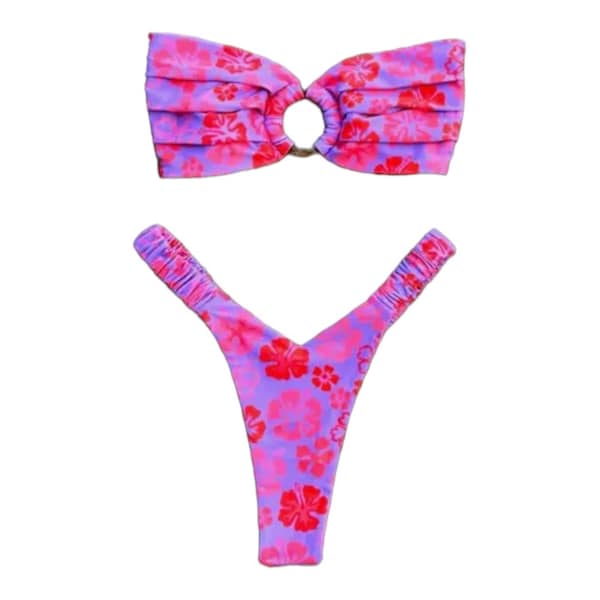 Strapless 2-Piece Bathing Suit Set: Summer Bikini Swimwear