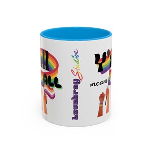 Pride Feier Tassen, bunte Keramik Kaffeetassen zur LGBTQ + Unterstützung, Geschenk für Freunde, Regenbogen Pride Tasse, lustiges Trinkgeschirr zum Feiern