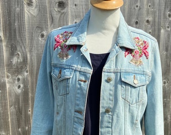 Denim Jacket with additional detailing from Indian Lace.