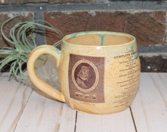 Ceramic mug featuring Culpeppers Herbal on it.