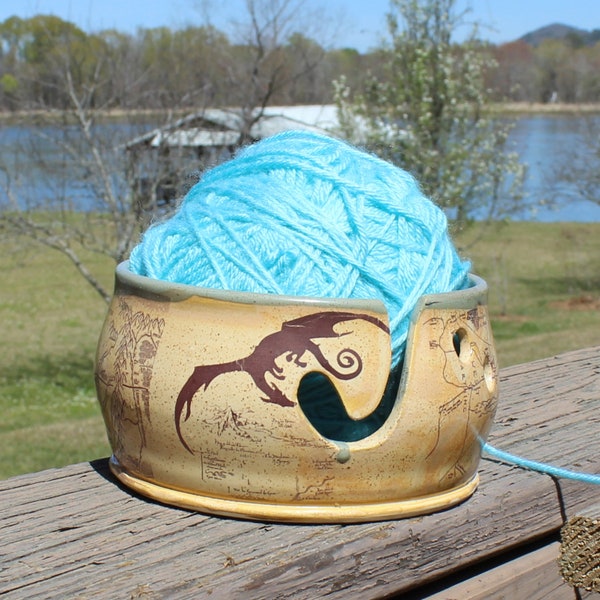 Hobbit Ceramic Yarn Bowl - IN STOCK