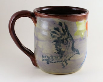 Crow and Tree of Life Ceramic Mug - 10oz