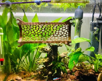 Hide tunnel for betta fish, aquarium decor, fish tank hideout with suction cups