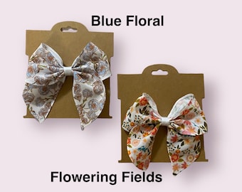 Floral Sailor Bows