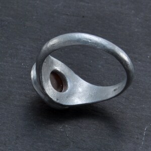Ring aluminium, carnelian image 6