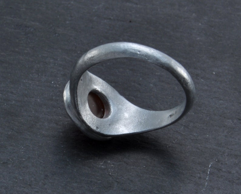 Ring aluminium, carnelian image 6