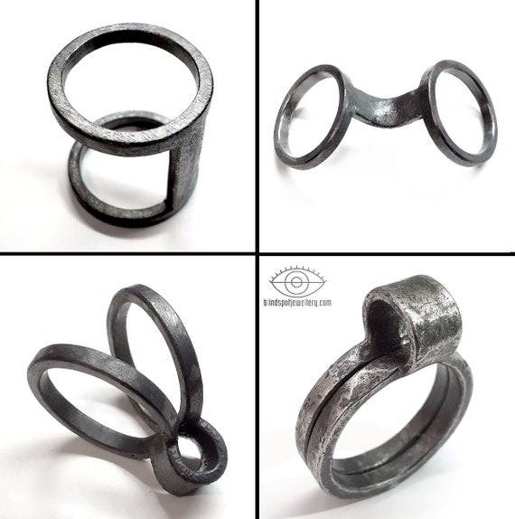Iron ring online made of horseshoe