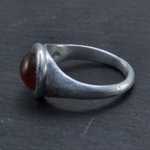 Ring aluminium, carnelian image 3