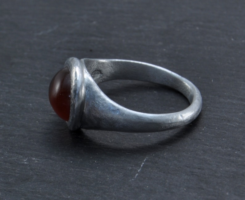 Ring aluminium, carnelian image 3