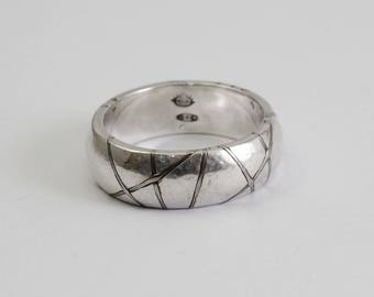 Kintsugi ring - MADE TO ORDER - silver, stainless steel