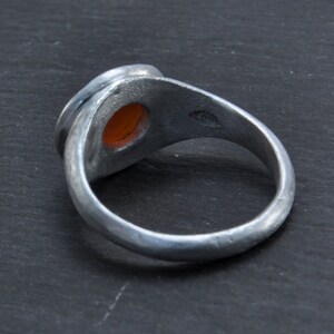 Ring aluminium, carnelian image 2