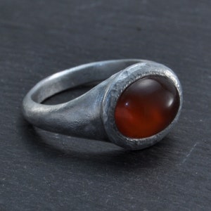 Ring aluminium, carnelian image 1