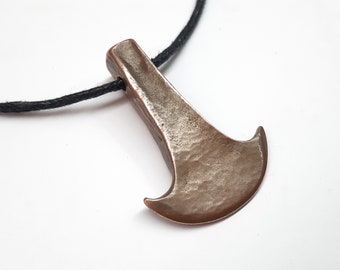 Flanged axe pendant - bronze