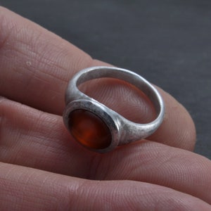 Ring aluminium, carnelian image 7