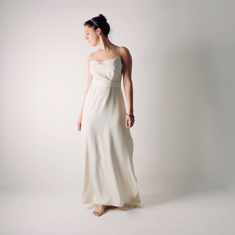 Slip Wedding Dress Silk Wedding Dress Beach Wedding Dress Etsy