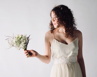 Hochzeit Top, Seide Top, Seide Bluse, Seide Camisole, Braut Bluse, Hochzeitskleid trennt, Spaghetti Riemen Bluse, erröten rosa Top, ZENOBIA