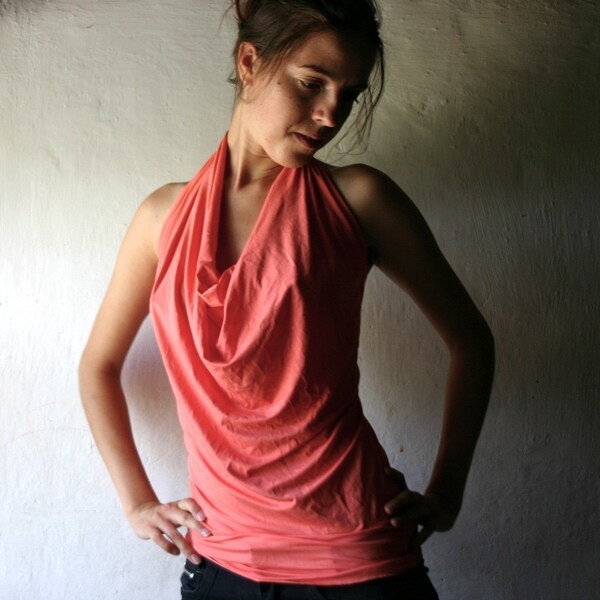 Jersey halter top -Made to order in custom color