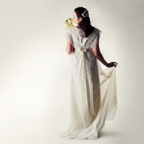 Abito da sposa Abito taglie comode Vestito da sposa Plus size Abito da sposa semplice Abito da Sposa Bohemienne Tunica da sposa HOLLY Etsy Italia