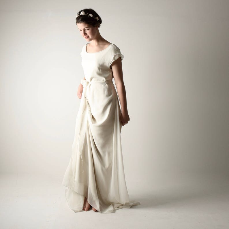 Wedding Dress Tunic Wedding Dress Simple Wedding Dress | Etsy