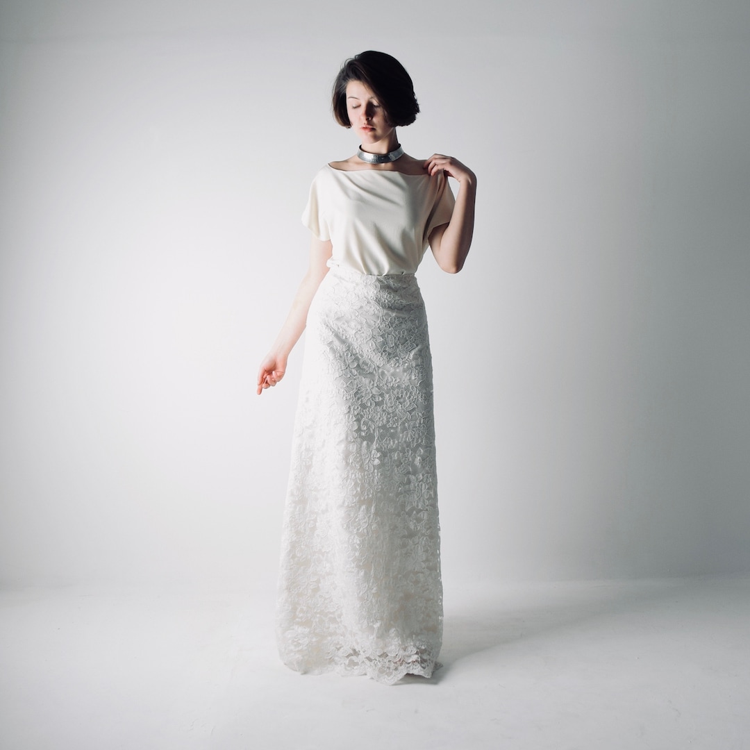 Vestido de novia, Falda de novia de encaje, Vestido de novia de