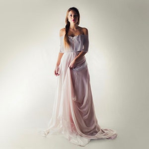 Wedding dress, Lavender Wedding dress, Fairy wedding dress, Bohemian wedding dress, Modest wedding dress, Corset dress, ACONITUM