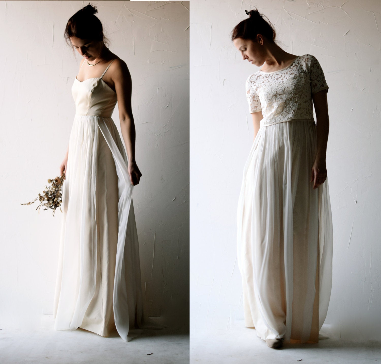 Lace Wedding Dress Modest Wedding Dress Bohemian Wedding - Etsy
