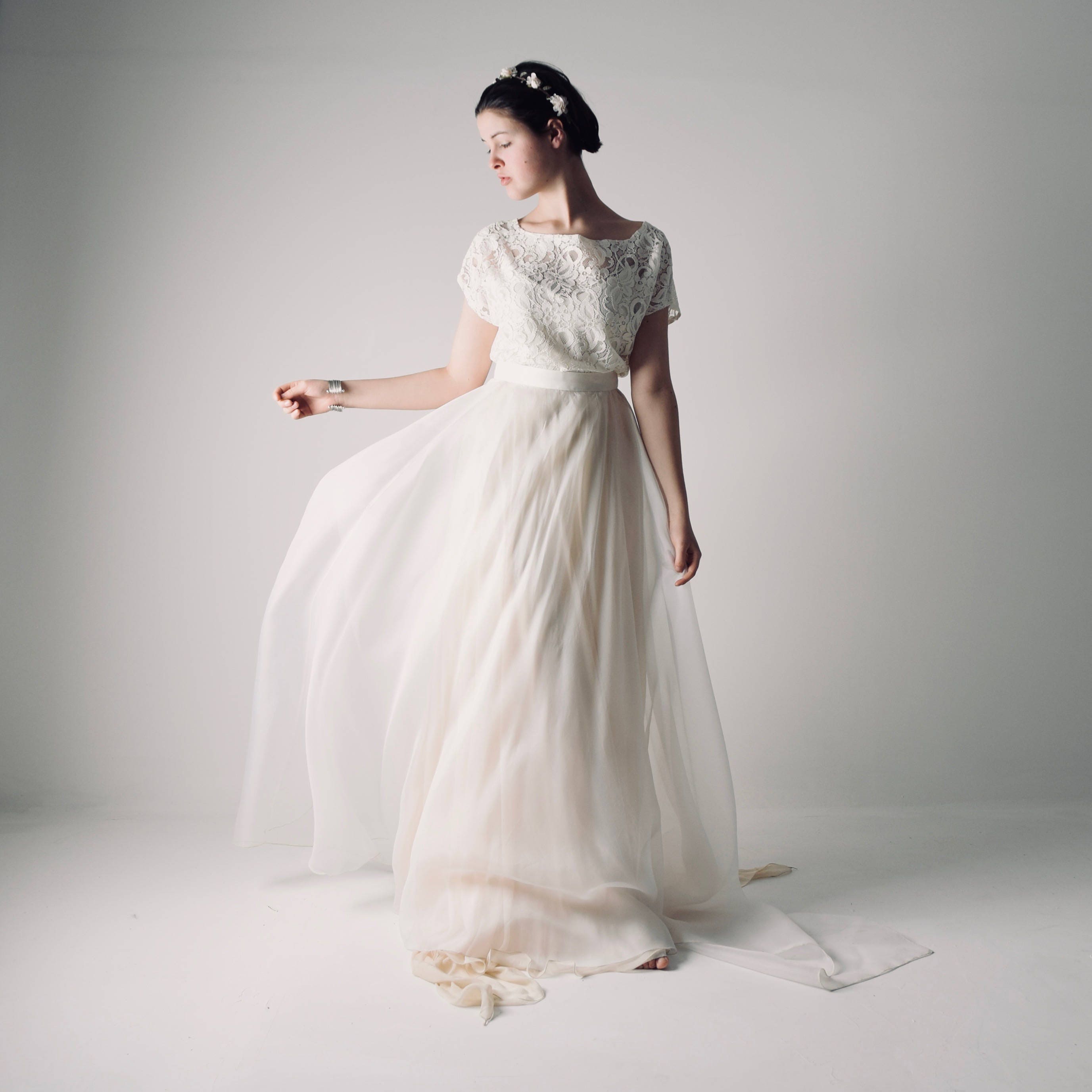 Lace Wedding Dress Bohemian Wedding Dress Wedding Dress Etsy