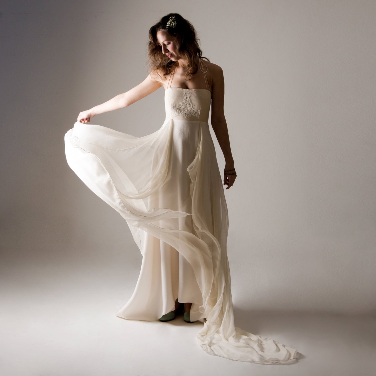 fairy boho wedding dress