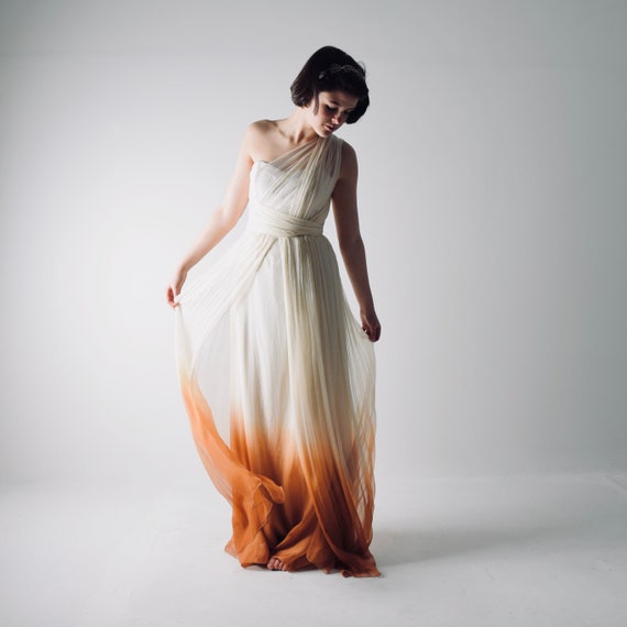 Ombre - Grecian Dip Dyed Dress - Weddings by KMich - wedding planning - ombre- dip dyed dress - Grecian dress - boho dress - esty