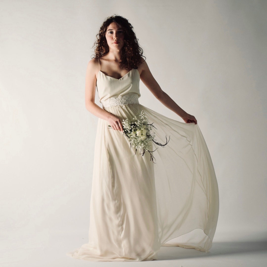 Simple Wedding Dress Separates, Comfortable Wedding Dress, Non-corset ...