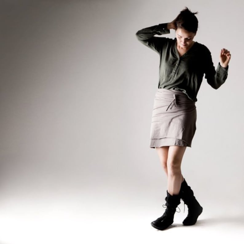 Wrap Skirt Cotton Skirt Black Skirt Jersey Skirt Womens Etsy