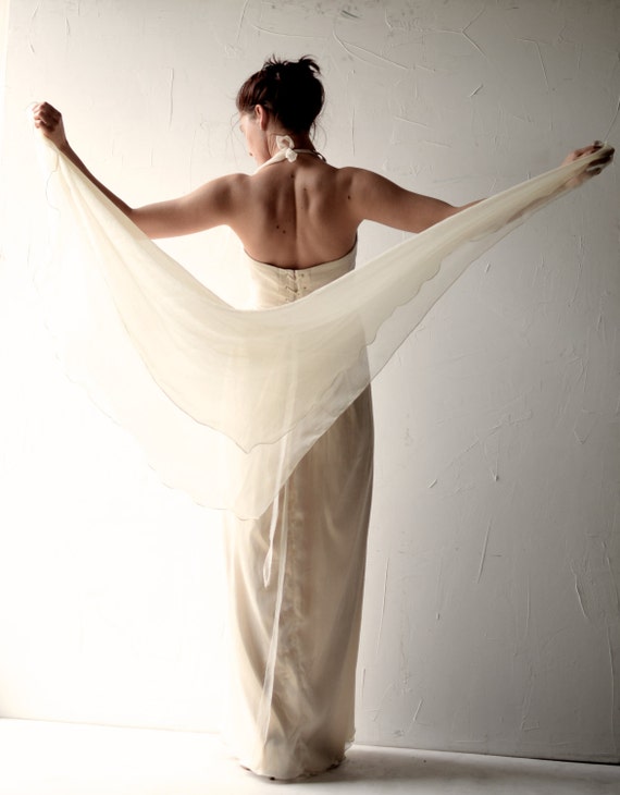 Chiffon shawl cape 2025