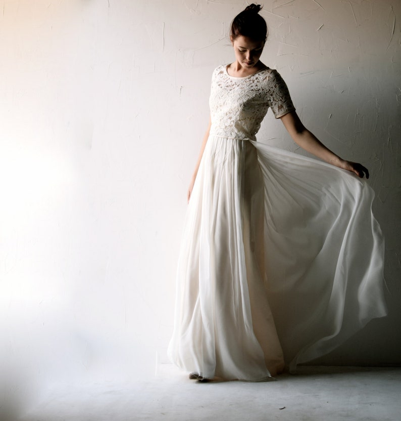 etsy modest wedding dress
