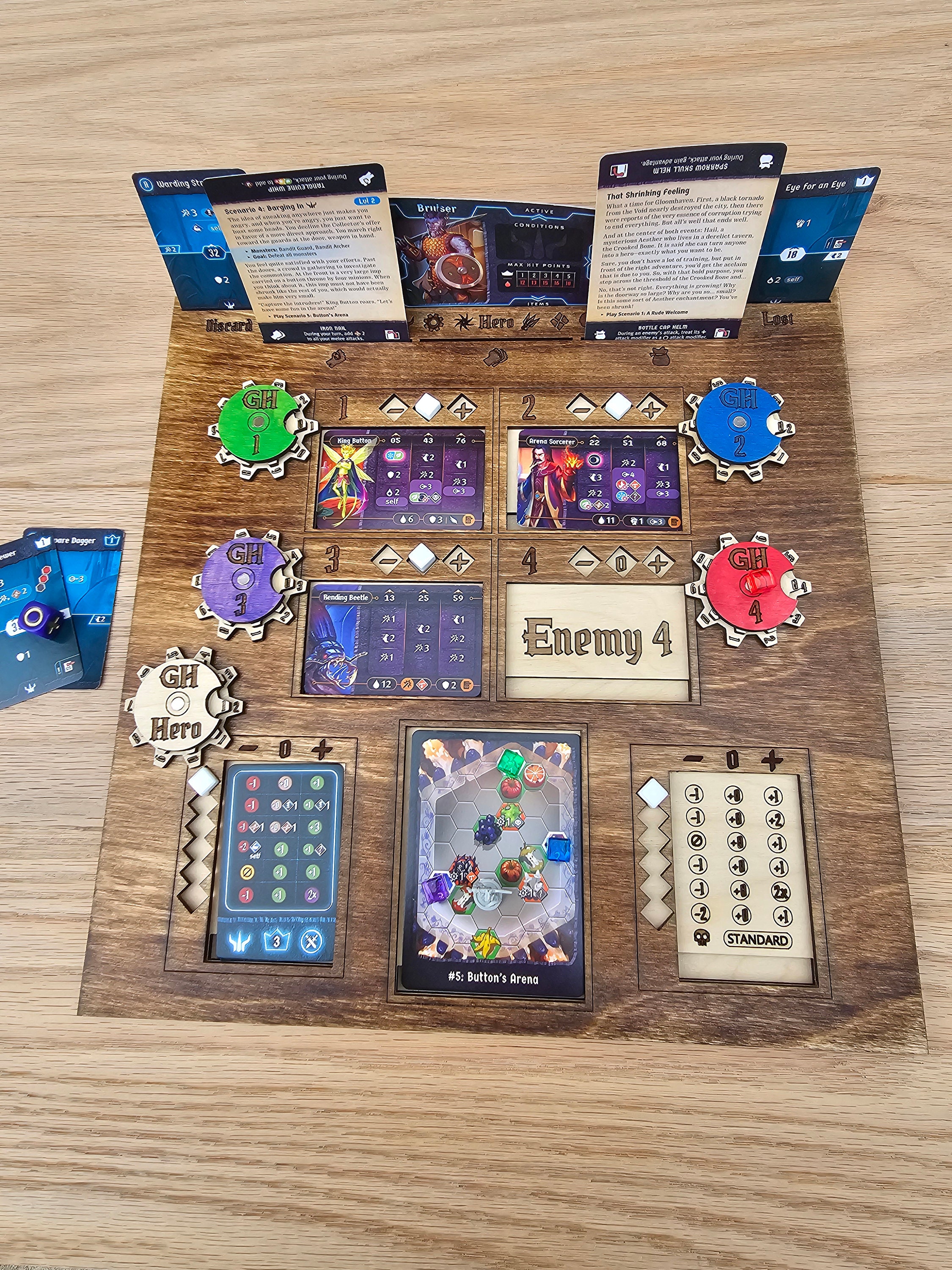Gloomhaven Buttons and Bugs Playboard Digital Download for Laser