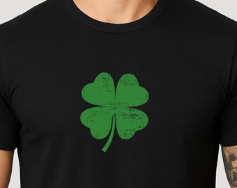 Shamrock Shirt, St Patricks Day T Shirt, Minimal Clover Tee, Irish Pride Shirt, Lucky Shamrock Top, Simple St Paddy Shirt