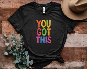 Camiseta "You Got This": camiseta de lona vintage desgastada de Bella