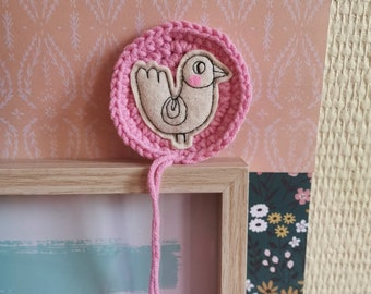 Bird crochet broch