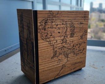 Lord of the Ring Themed wooden Computer Case