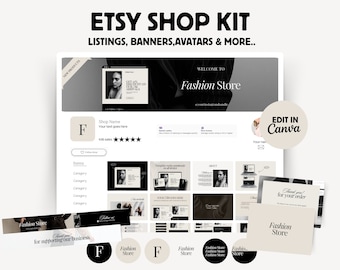 Etsy Shopkit | Brandingpakket om op Etsy te verkopen | Brandingkit voor Etsy-verkopers | Etsy Banner, Listing en Avatar Branding Kit