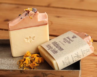 Soap, honey soap, natural soap, with essential oils, palm oil free, without artificial surfactants, skin care