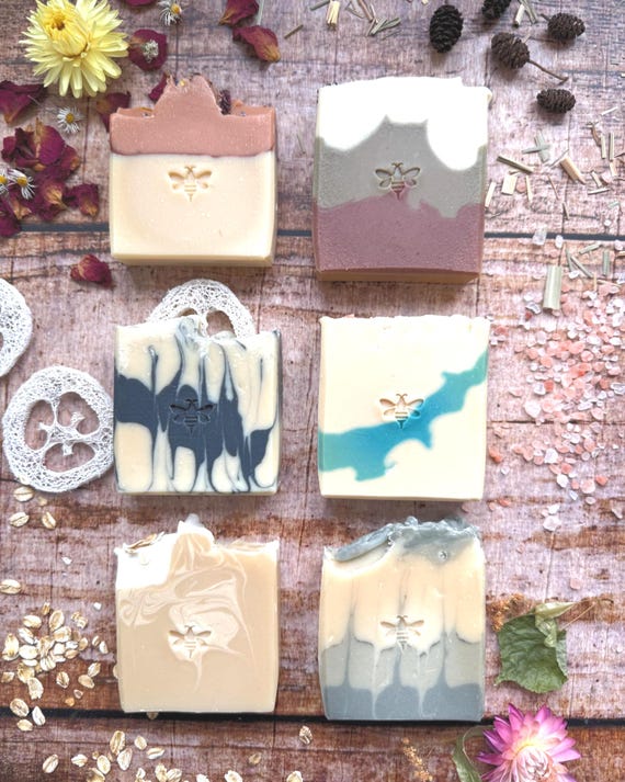 Honigseife Set 6er Geschenk nachhaltig | Naturseife handgemacht | Seifen Set plastikfrei Zero Waste | Geschenkidee