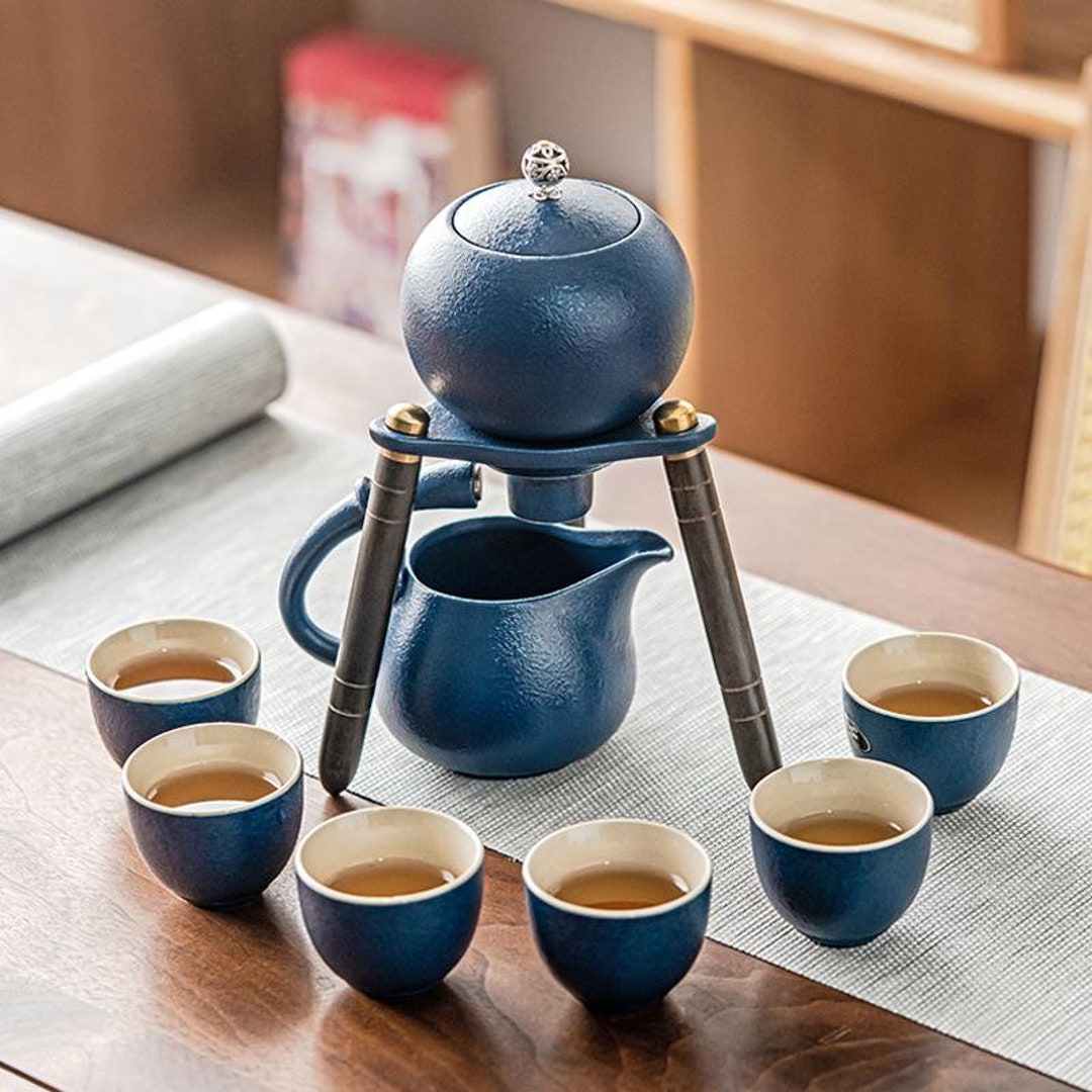 Creative Ceramic Tea Set Rotating Automatic Tea Set Kung Fu Tea Set Tea ...