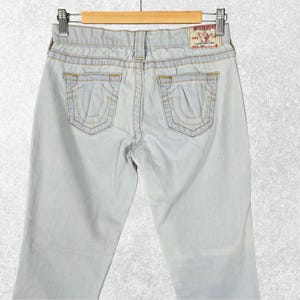 Vintage True Religion Casey Jeans W26 L30 Blue USA Made Low Rise Women’s image 7