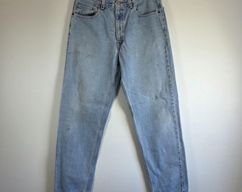 Levi’s 550 Jeans W34 L32 Blue Relaxed Fit Denim Men’s Vintage Style