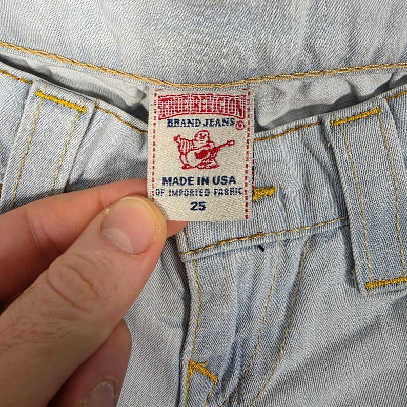 Vintage True Religion Casey Jeans W26 L30 Blue USA Made Low Rise Women’s image 4