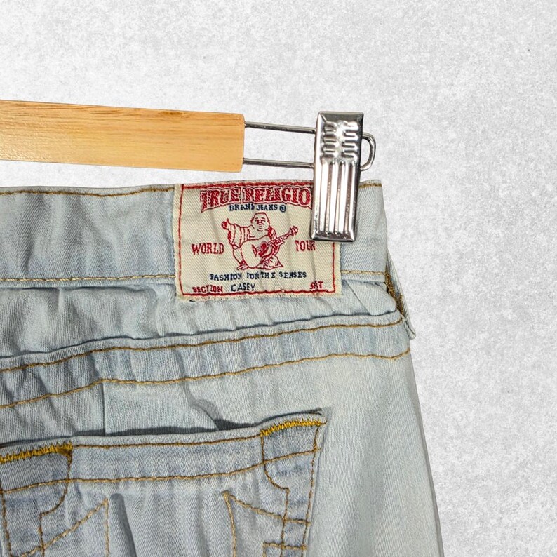 Vintage True Religion Casey Jeans W26 L30 Blue USA Made Low Rise Women’s image 3