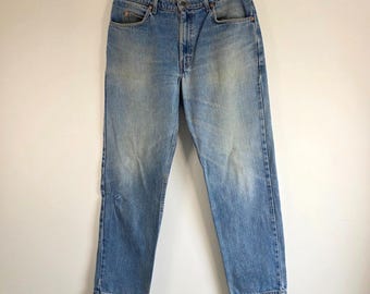 Vintage Levi’s 604 Jeans W35 L32 Blue Orange Tab 90s Men’s Denim